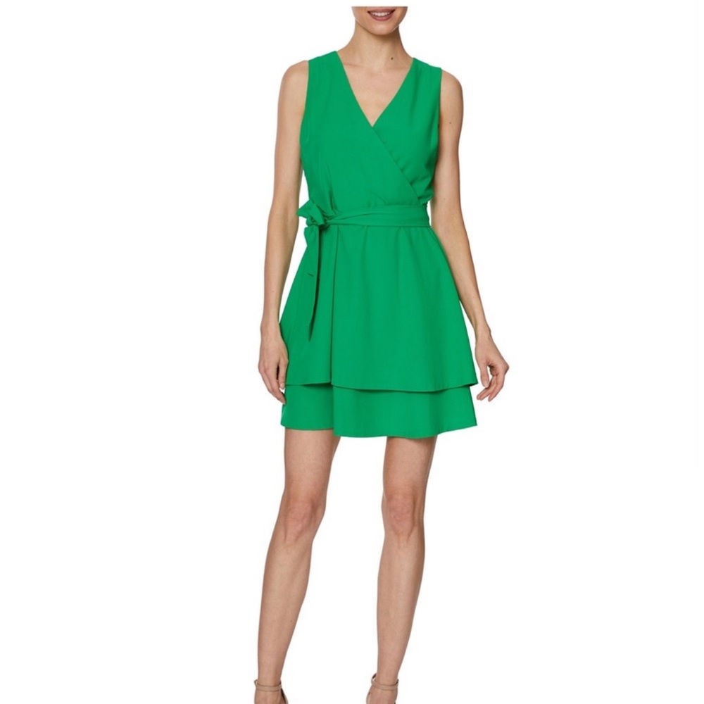 Laundry V-Neck Tie-Waist Dress Size 8